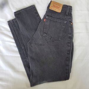 Vintage Levi's Black Tapered 550 Jeans